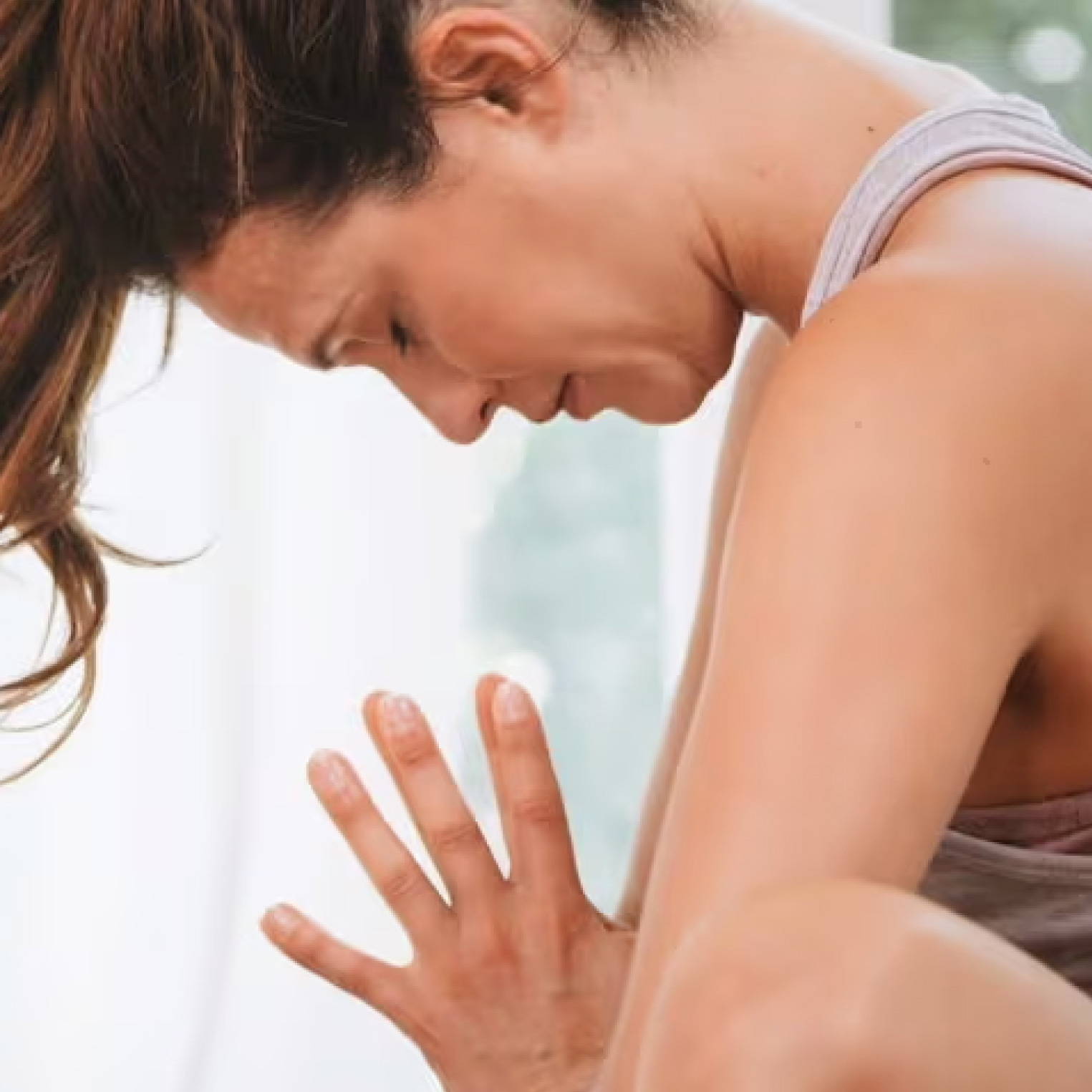 woman meditating