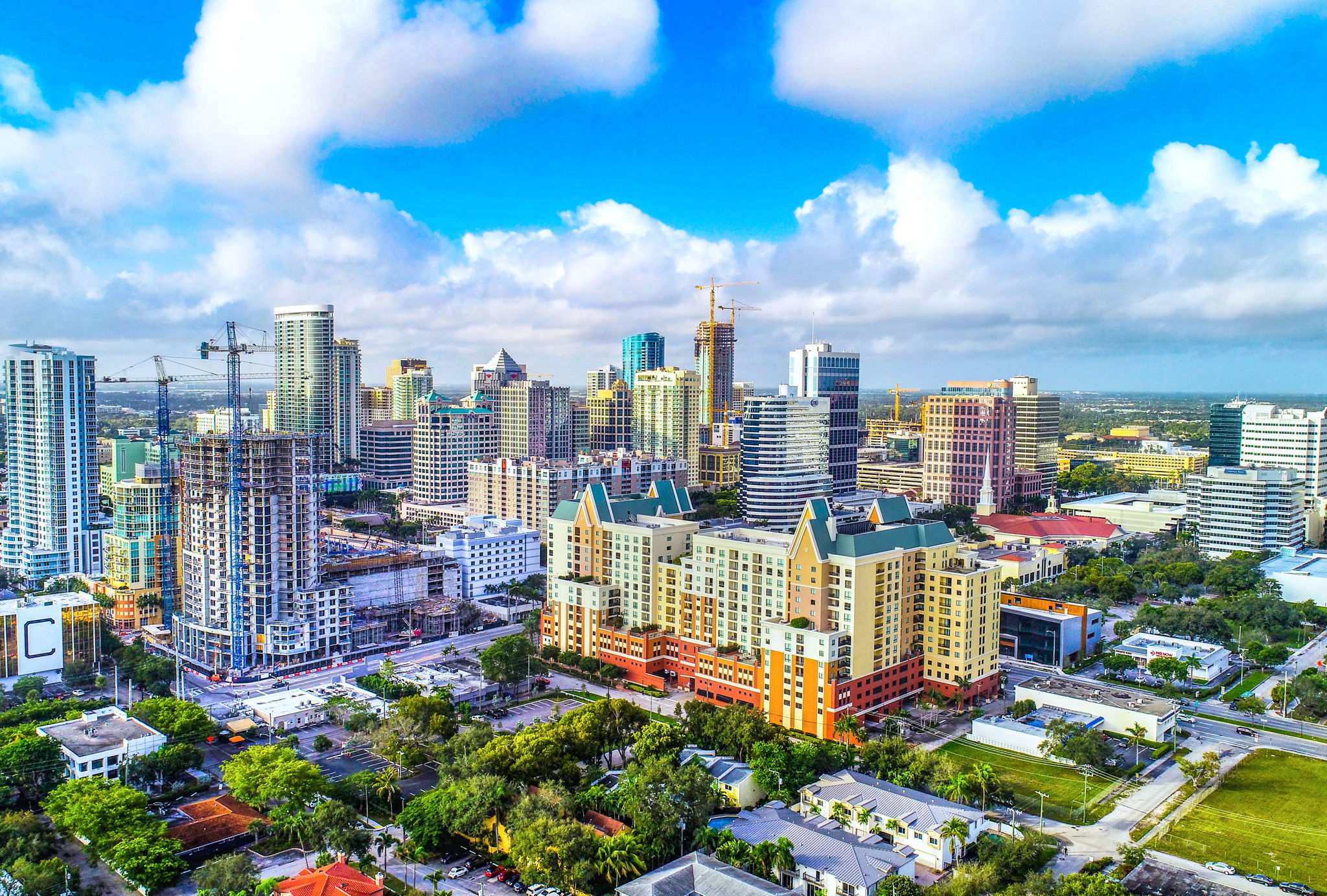 skyview of DOWNTOWN FORT LAUDERDALE