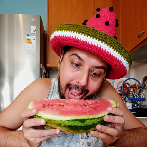 Watermelon sombrero for Halloween