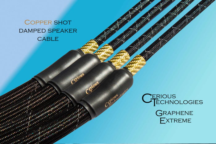 Cerious Technologies Graphene Extreme Speaker cables 3M...