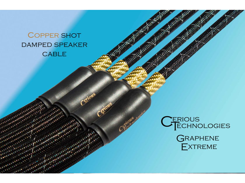Cerious Technologies Graphene Extreme Speaker cables 12' set