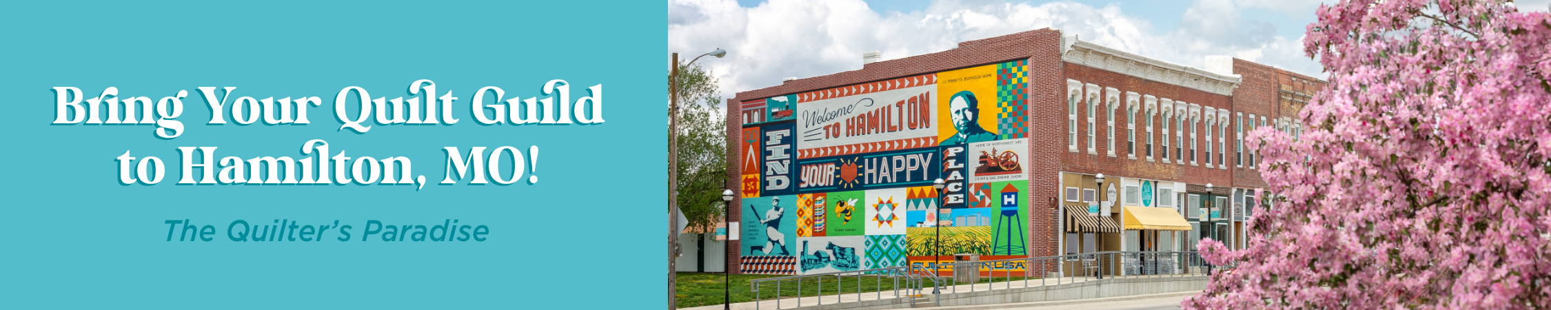 bring your quilt guild or sewing guild to hamilton, Missouri - the quilter's paradise!