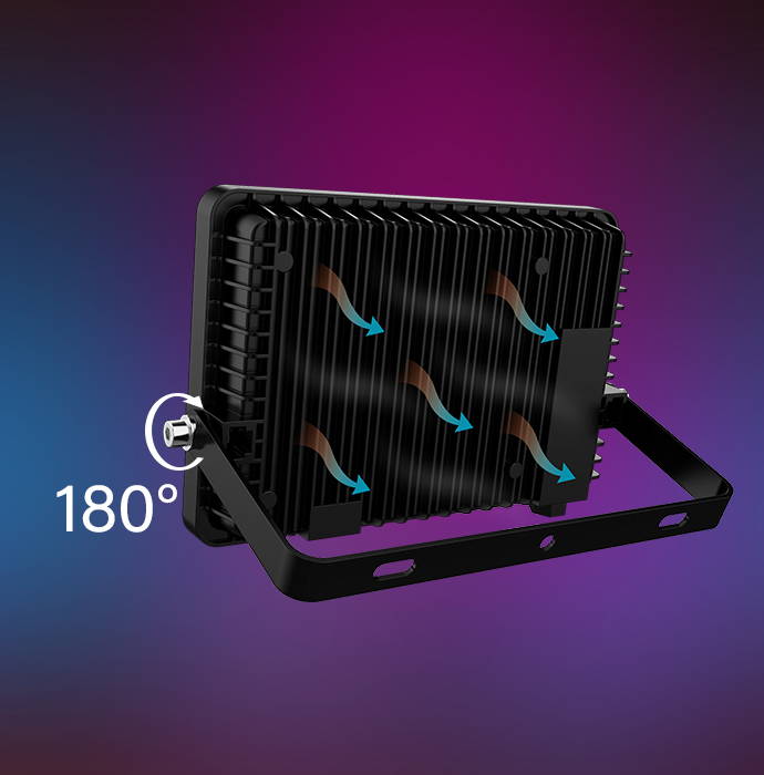 RGB Floodlight with Efficient Cooling Feature