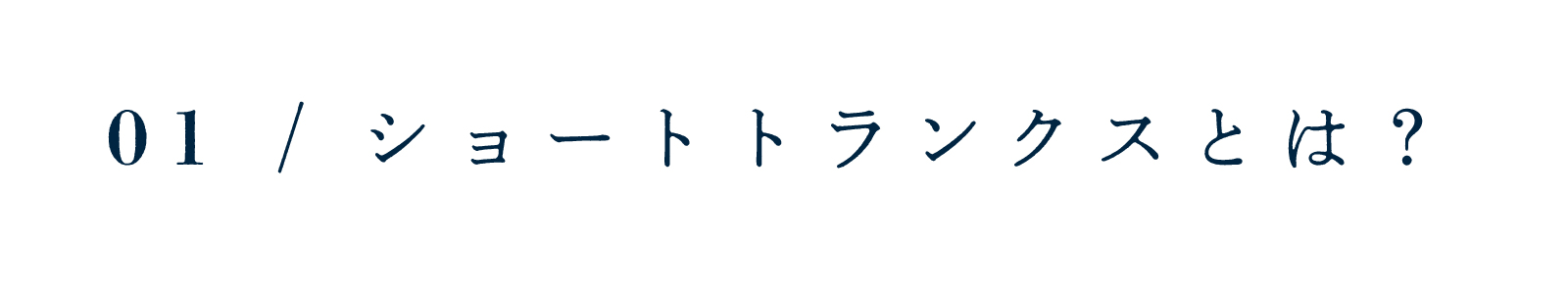ショートトランクスとは?