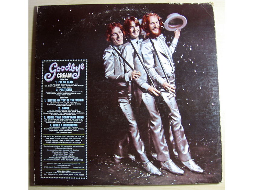Cream - Goodbye Cream - 1969 ATCO Records ‎SD 7001