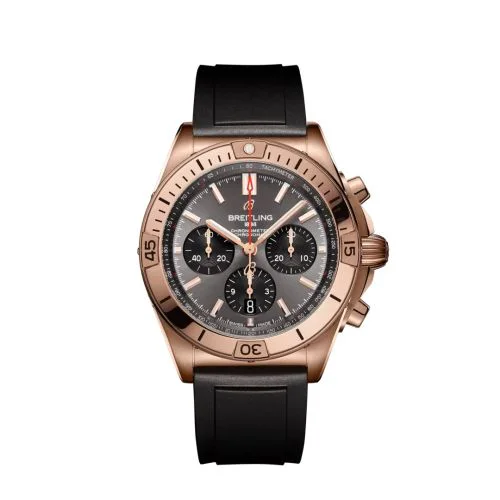 Chronomat B01 42 Red Gold / Anthracite / Rubber
