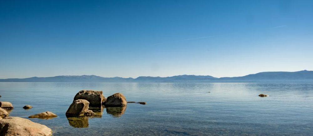 A view across the water at Lake Tahoe