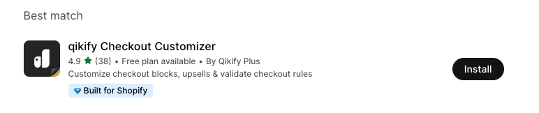 Qikify Checkout Customizer