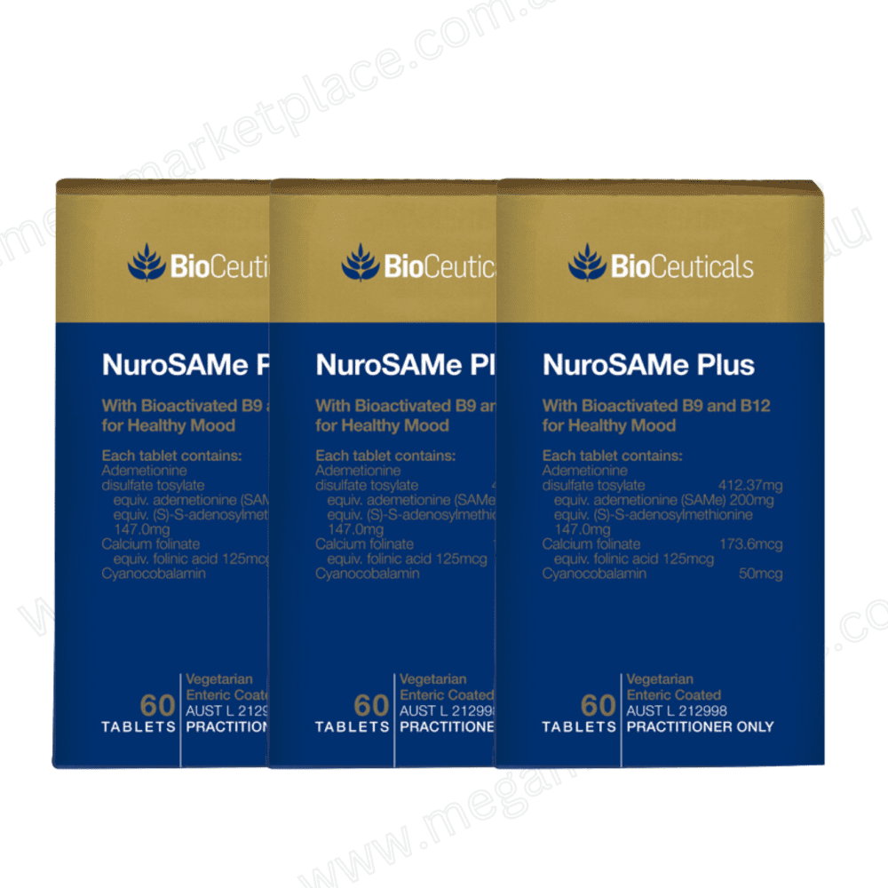 Lot of 3| Bioceuticals Nurosame Plus 60 Tablets