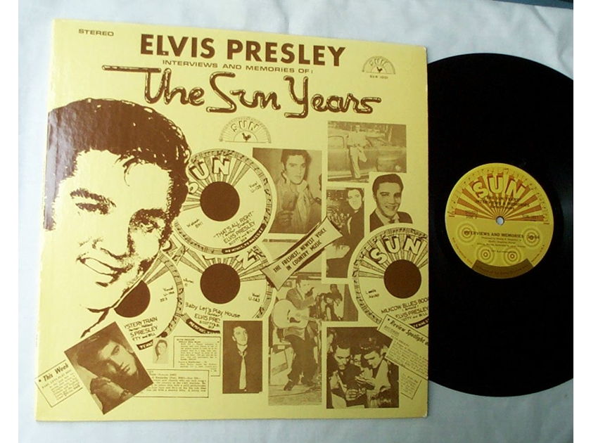 ELVIS PRESLEY LP--THE SUN YEARS / -  INTERVIEWS AND MEMORIES-- rare orig 1977 on Sun label