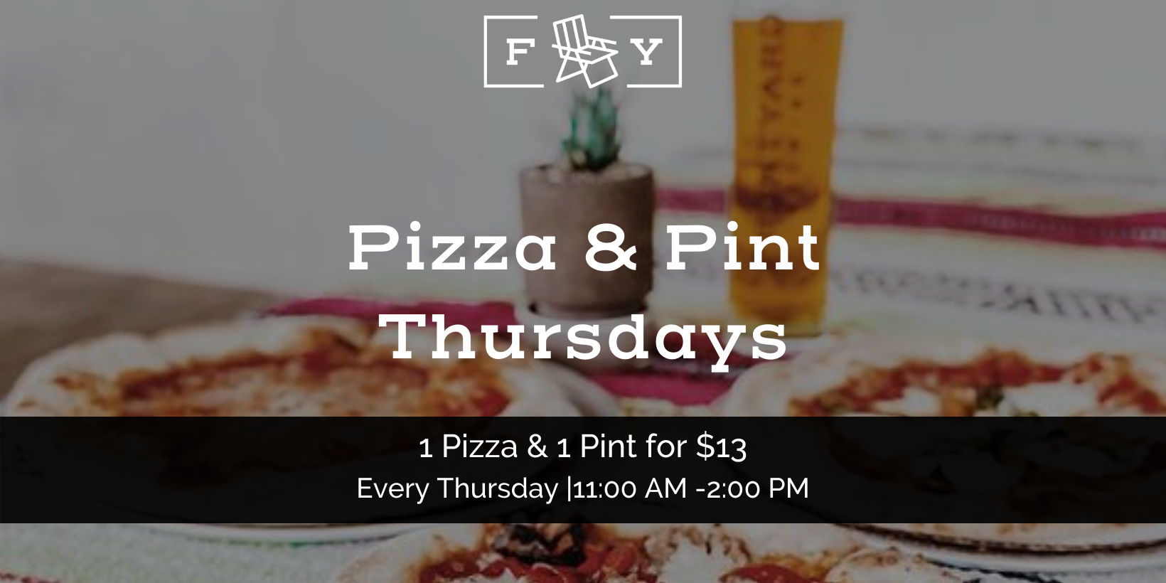 Pizza & Pint Thursdays promotional image
