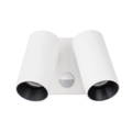HV3684T-WHT - Revo White Double Adjustable Wall Light With Sensor