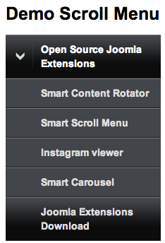 Smart Scroll Menu - красивое вертикальное меню в Joomla