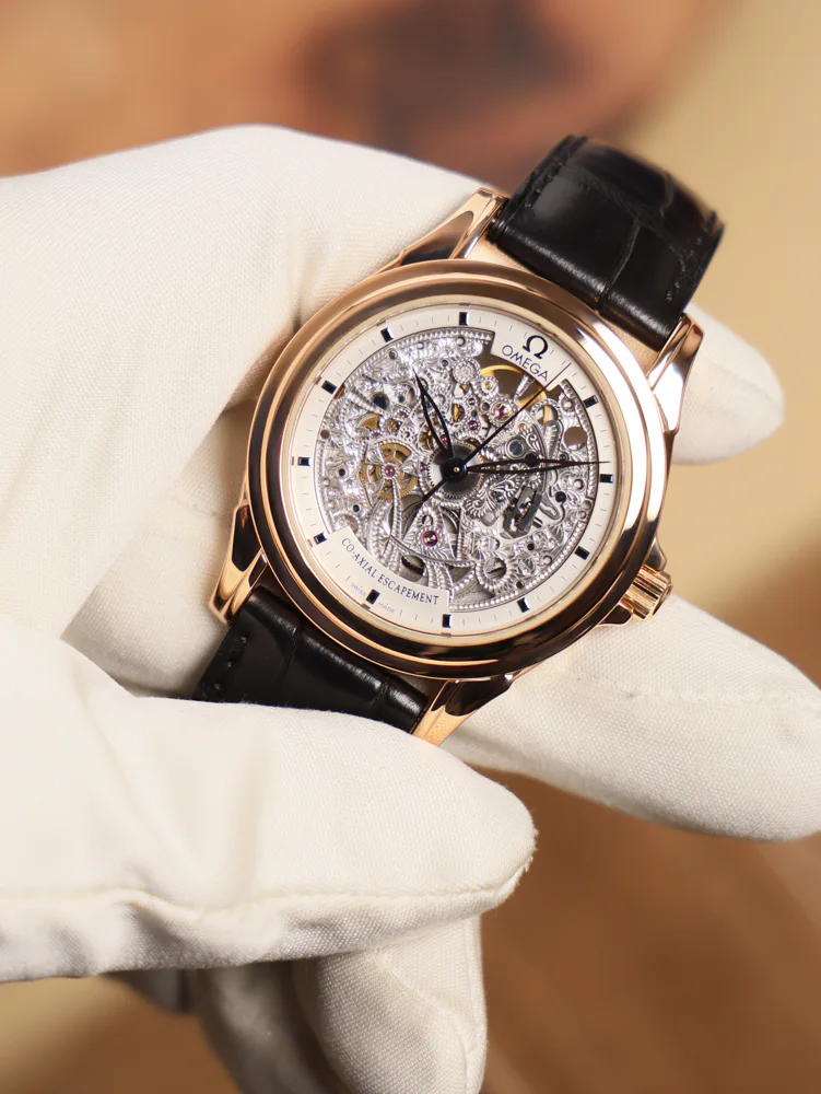 Omega SPECIALITIES Skeleton 5932.30.23  37.5mm Red Gold Limited Edition of 33pcs