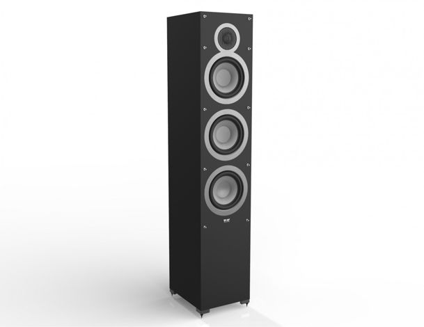 Elac  Debut F6  floorstanding tower speakers.
