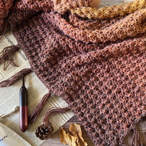 Shawl Crochet Pattern Mini Acorn Shawl