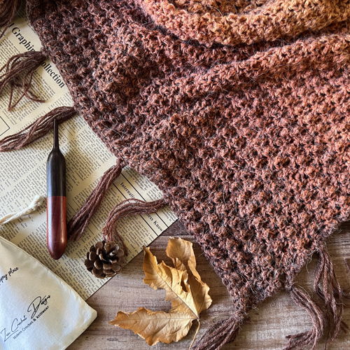 Shawl Crochet Pattern Mini Acorn Shawl
