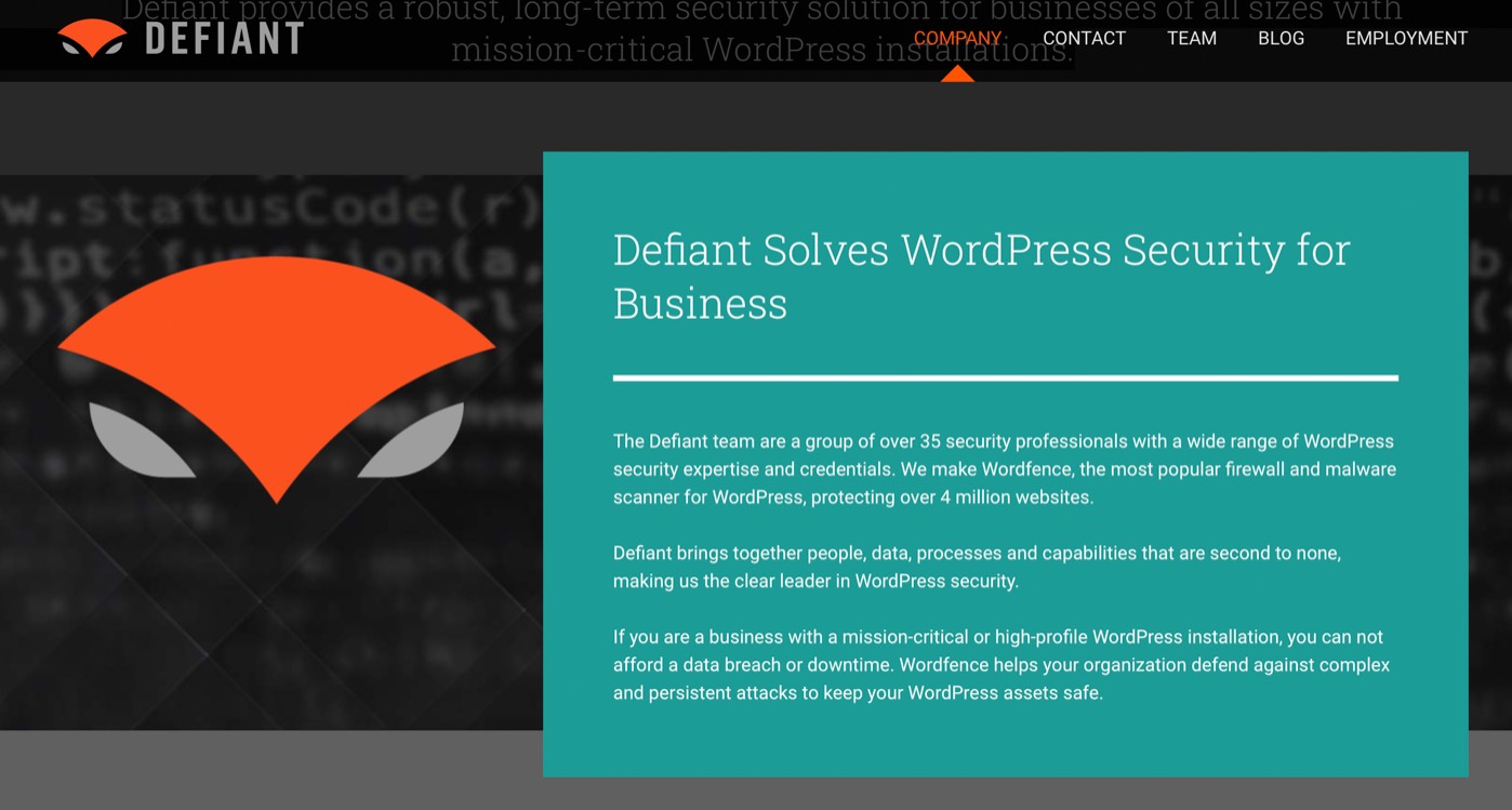 Defiant, Inc. product / service