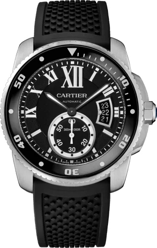 Calibre de Cartier Diver Stainless Steel / Black / Rubber