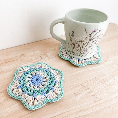 May Flowers Coasters Crochet Pattern
