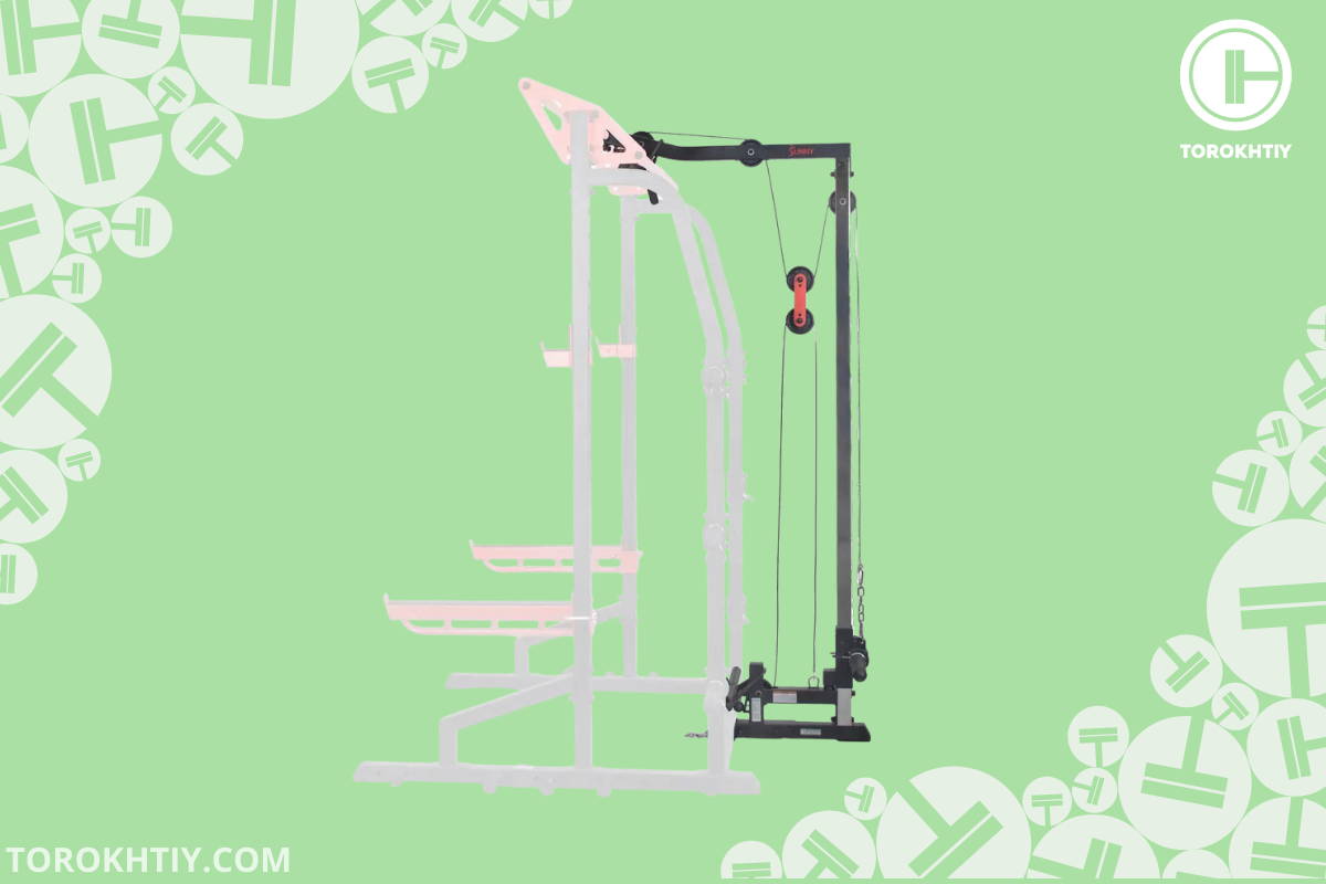 Sunny Health & Fitness Lat Pulldown Pulley System Attachment