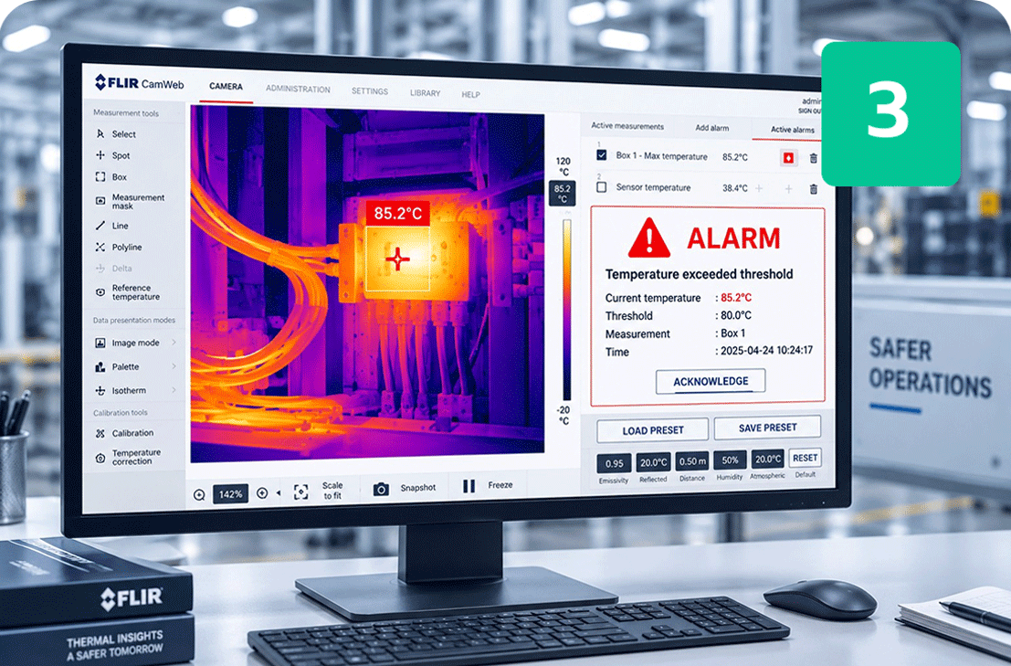 Notify ส่ง Measurement และ Alarm ไปยังระบบที่เกี่ยวข้อง