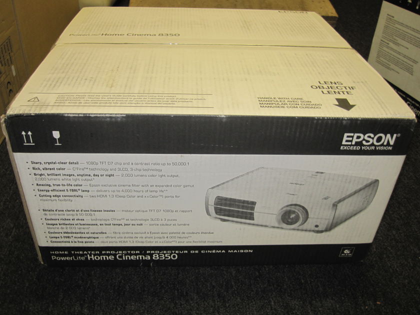 Epson cinema 8350 hd1080p projector Brand New