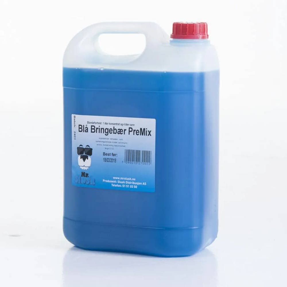 Blå Bringebær Slush
