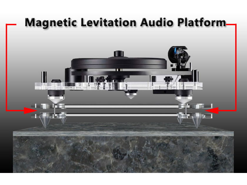 HigherFi ★  Magnetic Levitation Phono Shelf Demo, Save $1,000 off, Trades OK, LOOK!!!