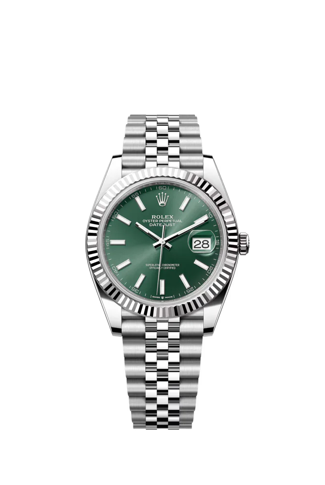 Datejsut 41 Green Dial Jubilee Bracelet