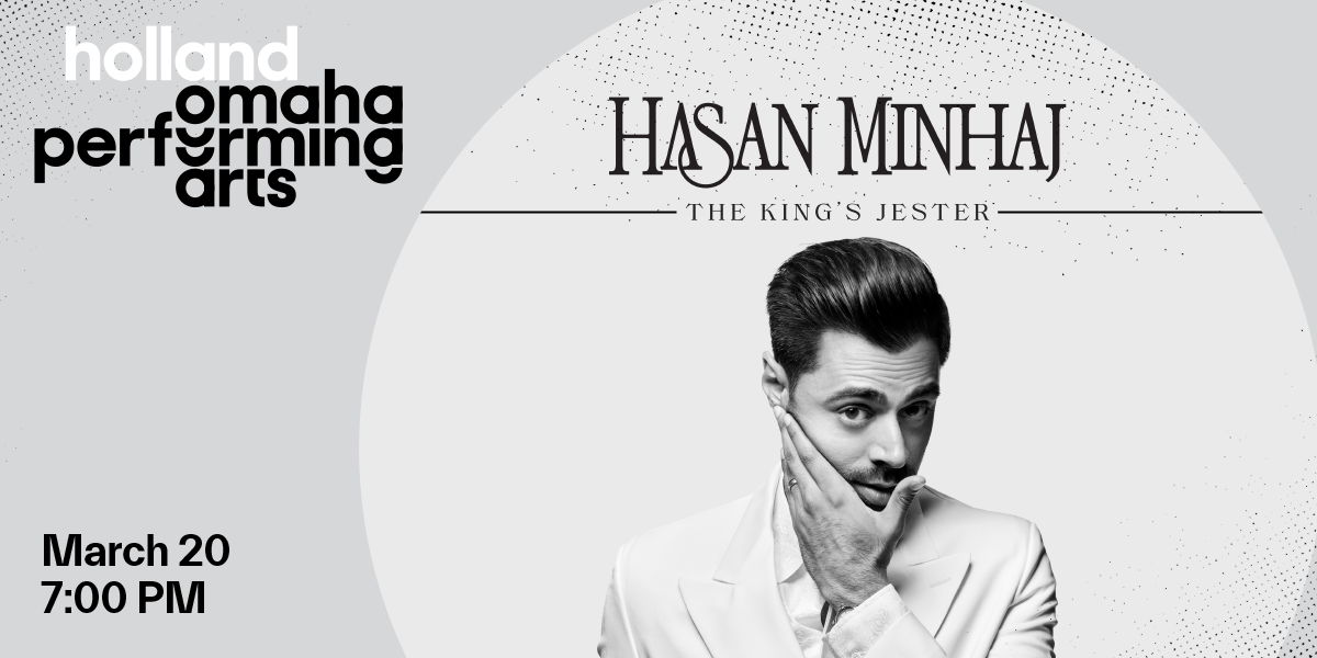 Hasan Minhaj The King's Jester at the Holland Center promotional image
