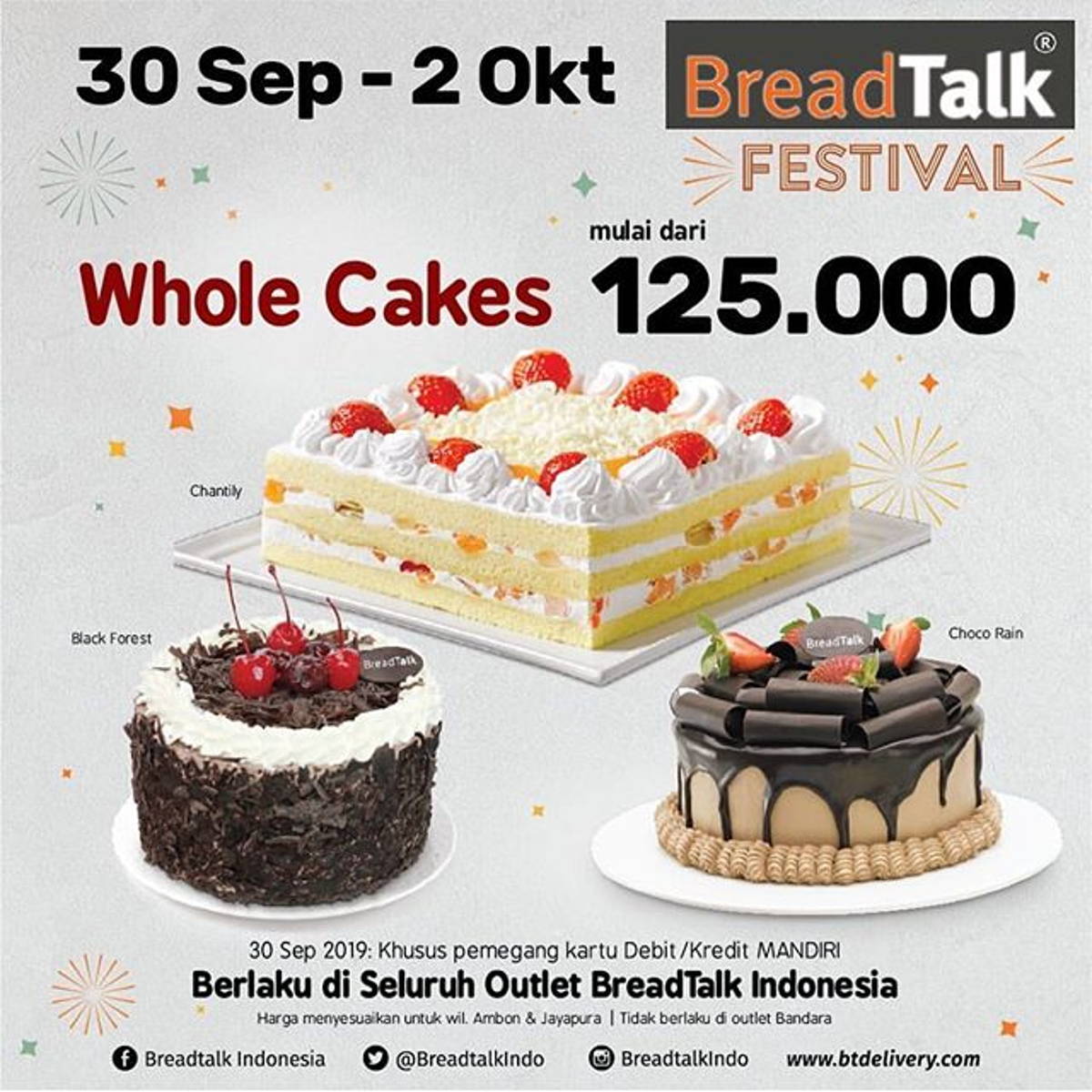 Katalog Promo: BreadTalk: Promo BREADTALK FESTIVAL Semua Roti 7.500*, Whole Cakes mulai dr 125.000* - 1