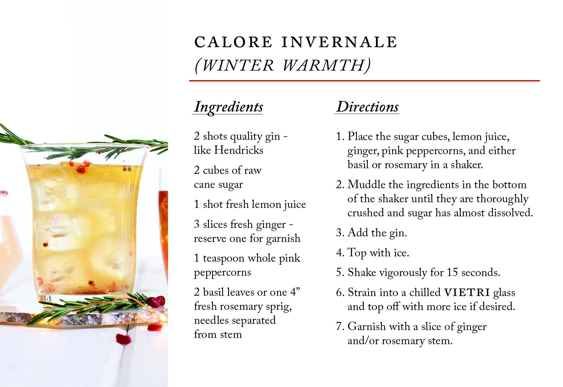 Winter Warmth Cocktail Recipe