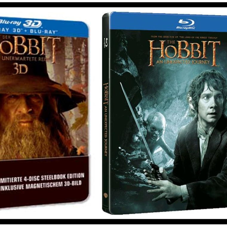 Bluray 2 Steelbook Der Hobbit 3D Unerwartete Reise