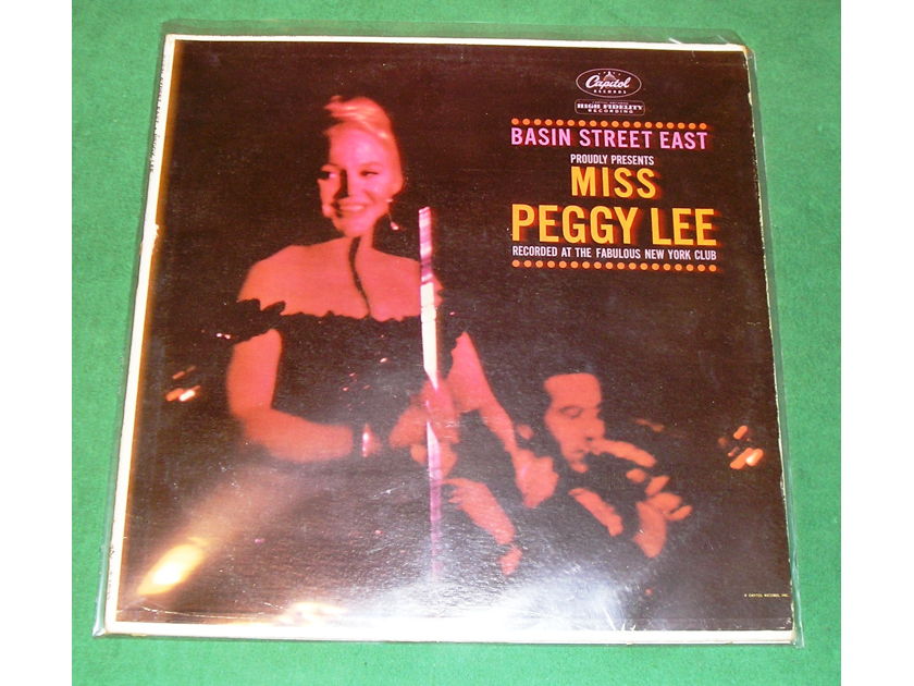 PEGGY LEE - BASIN STREET EAST - 1961 CAPITOL MONO 1st PRESS ***NM 9/10**