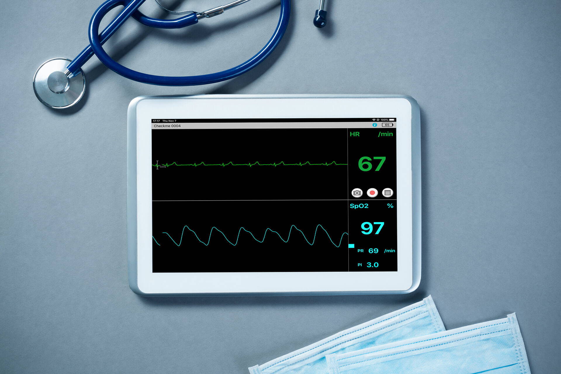vital signs monitor with APP