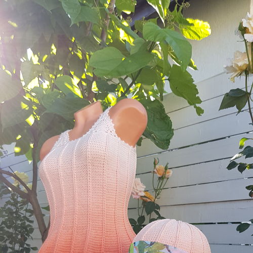 Crochet elegant dress for summer