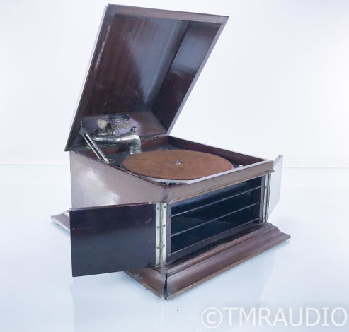 Edison Bell Antique Hand Cranked Tabletop Gramophone; C...