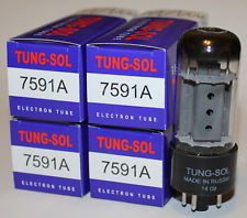 Tung-Sol 7591A Vacuum Tubes Matched Quad Tubes