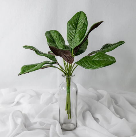Small Magnolia Leaf (12 Pack) -Realistic Artificial Flowers - Image 2