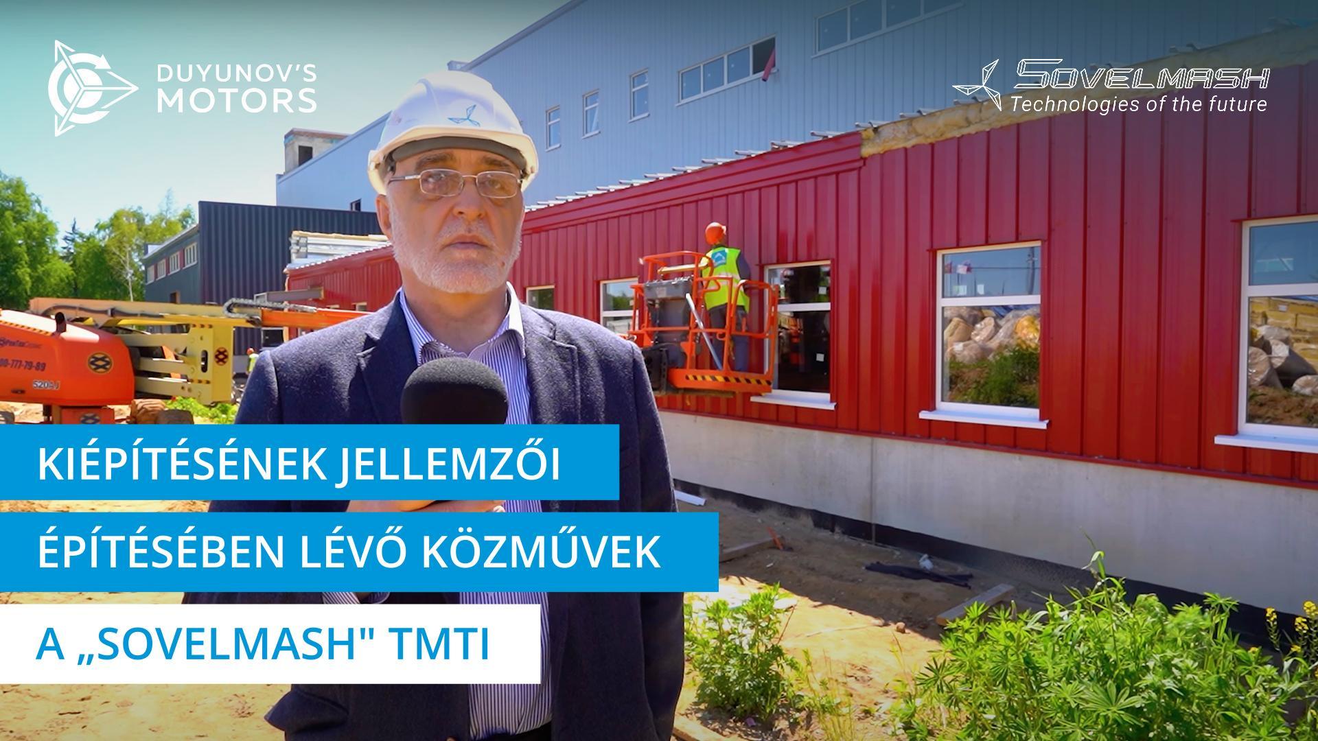 A „Sovelmash" TMTI építésében lévő közművek kiépítésének jellemzői