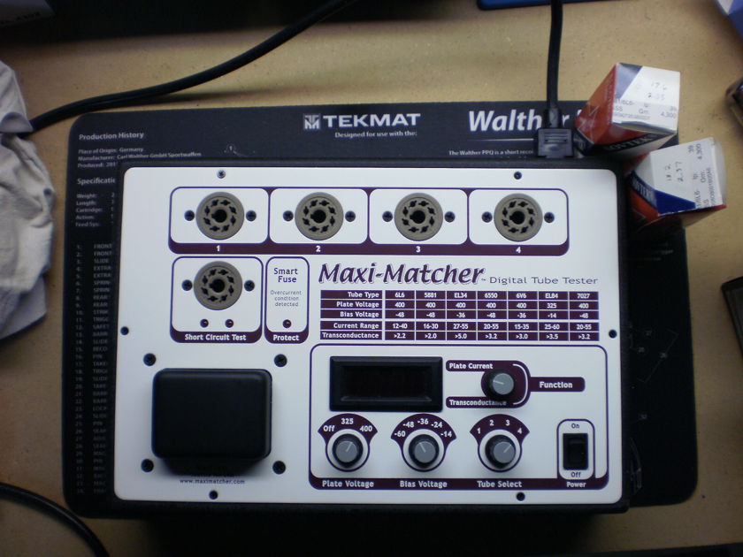 Maxi Test Maxi Matcher Power Tube Tester
