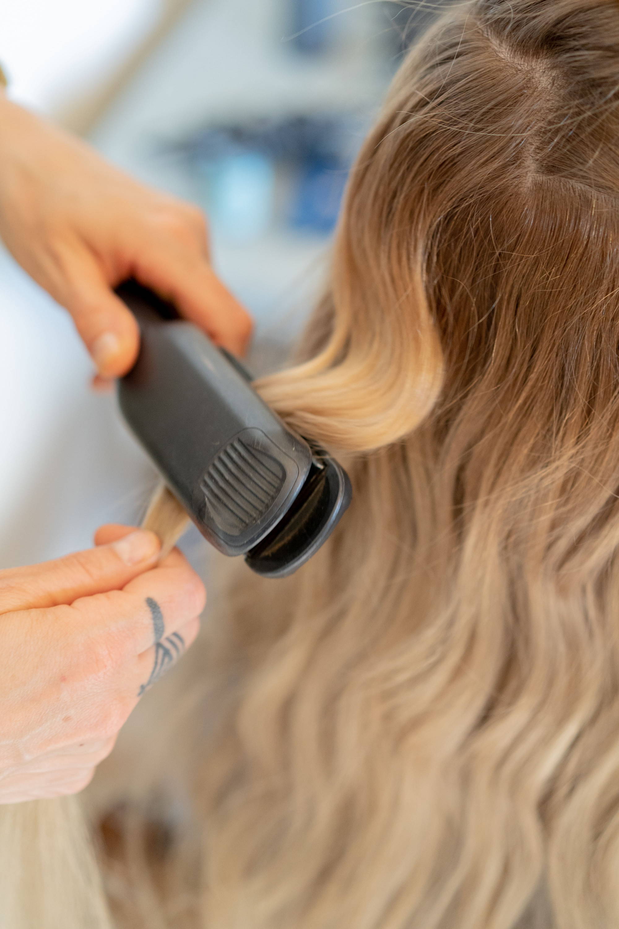 entretien balayage blond doré