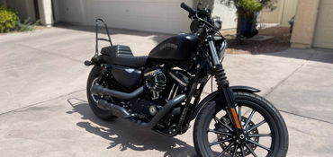 2014 HARLEY-DAVIDSON XL883N SPORTSTER IRON 883 motorcycle for rent near Las Vegas, NV