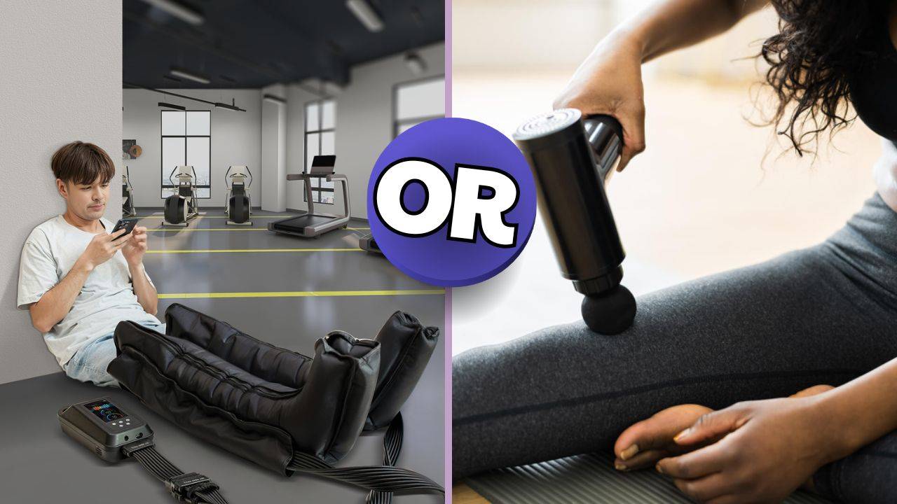 Kompressionsstiefel vs. Massagepistole
