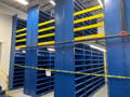 Blue and Yellow Shelving Supported Mezzanine