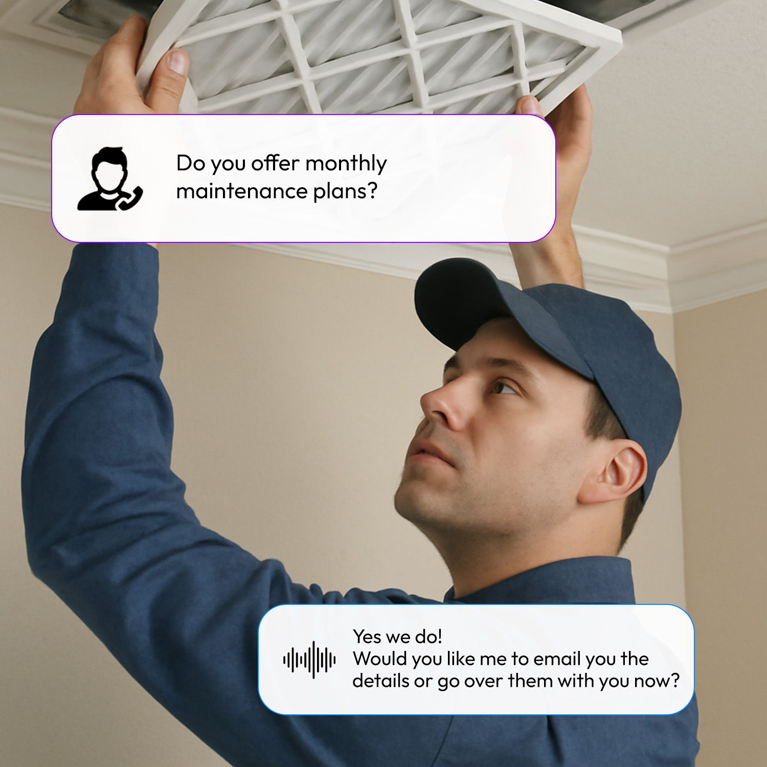 AI Answering Service for HVAC Companies Support