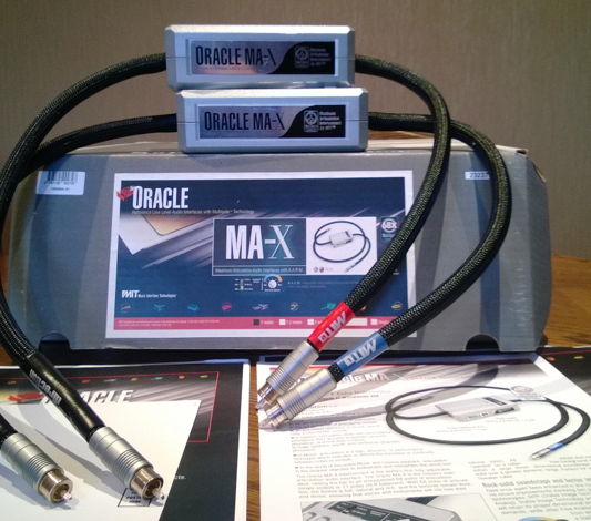 MIT ORACLE MA-X RCA 1M pair. XLNT Condition. World-Clas...