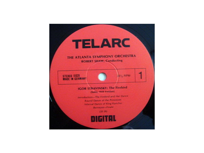 ★Audiophile★ Telarc / SHAW, - Stravinsky Firebird, TAS SUPER DISC, MINT!