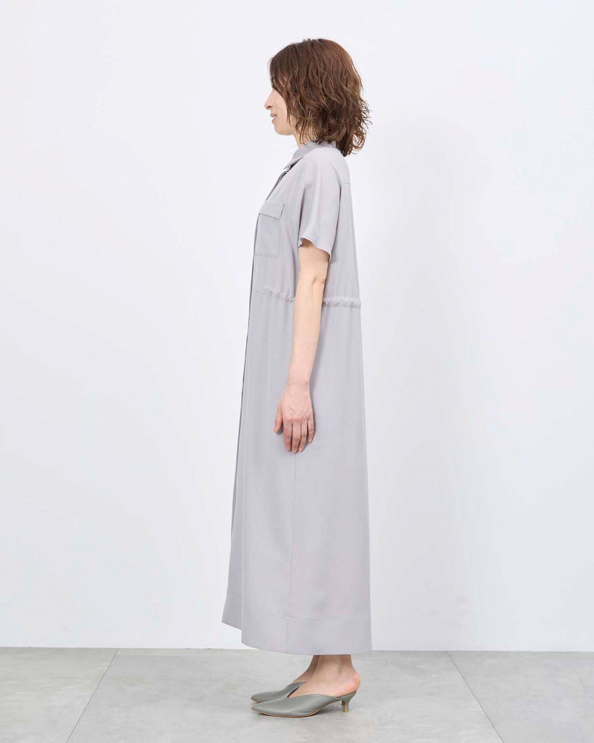 ロングシャツワンピース着用レビュー